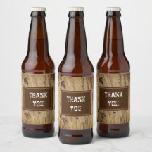 Gracias Boda Rústico Guest Brown Woodgrain