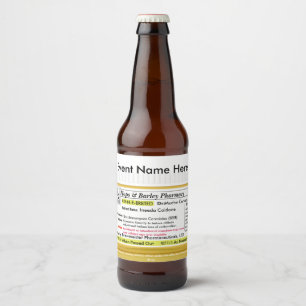 Etiqueta Para Botella De Cerveza Gracioso RX Beer Label