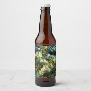 Etiqueta Para Botella De Cerveza Guay, arte digital único y de moda del patrón de f
