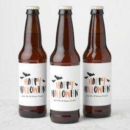 Etiqueta Para Botella De Cerveza Guay Bats Halloween Party