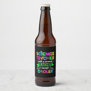Etiqueta Para Botella De Cerveza Guay de profesor de ciencias