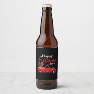 Etiqueta Para Botella De Cerveza Guitariano Feliz Día de San Valentín Cumpleaños de