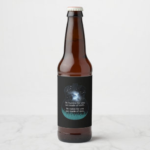 Etiqueta Para Botella De Cerveza Guitarista Sé Humilde Por Ti Está Hecho De Navidad