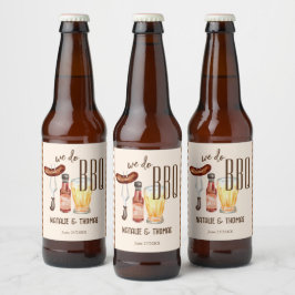 Etiqueta Para Botella De Cerveza Hacemos ducha de la novia para parejas de barbacoa