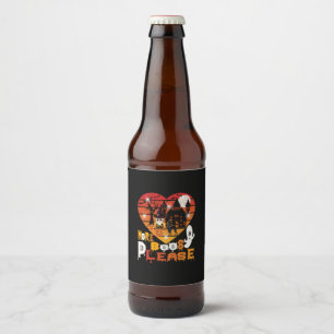 Etiqueta Para Botella De Cerveza Halloween Más Boos Por Favor