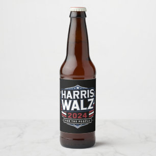 Etiqueta Para Botella De Cerveza HarrisWaltz 2024 Shirt KamalaHarris TimWaltz 2024