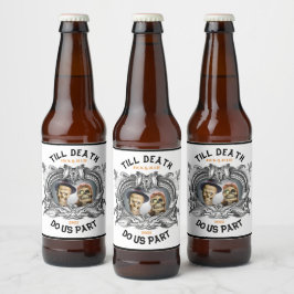 Etiqueta Para Botella De Cerveza Hasta que la muerte nos separe conjunto de etiquet