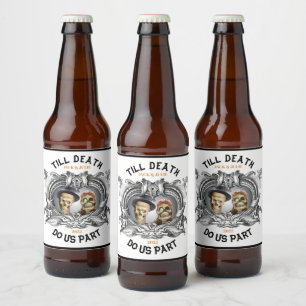 Etiqueta Para Botella De Cerveza Hasta que la muerte nos separe conjunto de etiquet