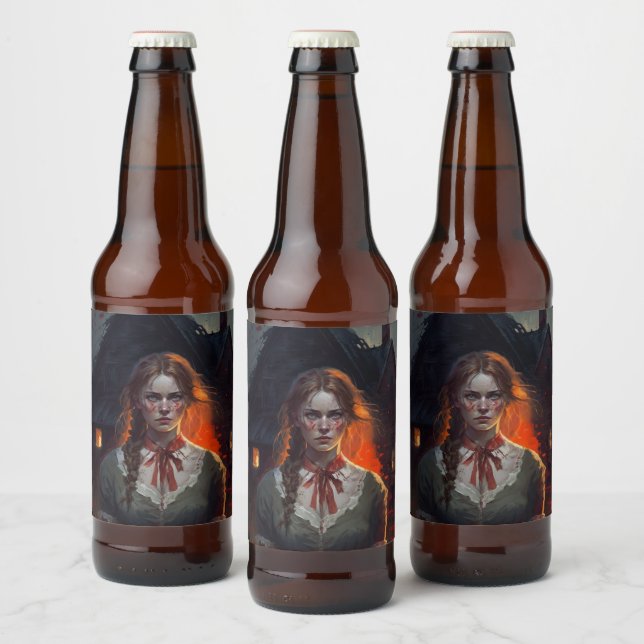 Etiqueta Para Botella De Cerveza Haunting house (Botellas)