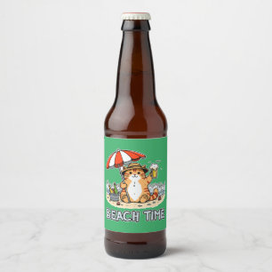 Etiqueta Para Botella De Cerveza Hora de playa 2