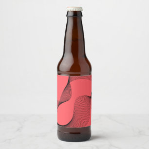 Etiqueta Para Botella De Cerveza Ilustracion moderno, elegante, moderno y ondulado