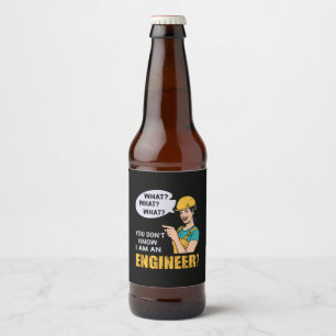 Etiqueta Para Botella De Cerveza Ingeniero Soy Un Ingeniero