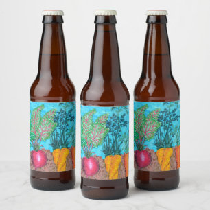 Etiqueta Para Botella De Cerveza Jardín
