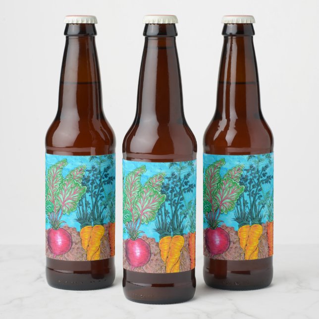 Etiqueta Para Botella De Cerveza Jardín (Botellas)