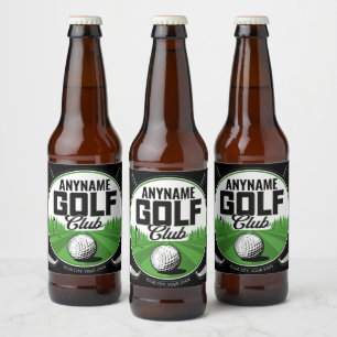 Etiqueta Para Botella De Cerveza Juego de golf personalizado con NOMBRE Pro jugador