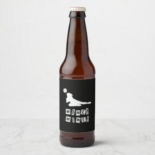 Etiqueta Para Botella De Cerveza Jugador de voleibol   Mina de voleibol