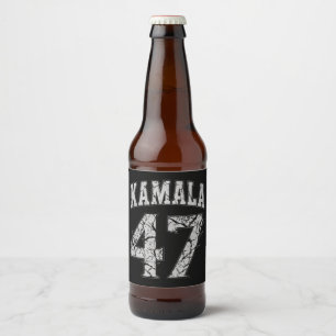 Etiqueta Para Botella De Cerveza Kamala Harris 47° presidente Estados Unidos 2024