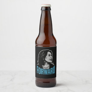 Etiqueta Para Botella De Cerveza Kamala Harris Forward