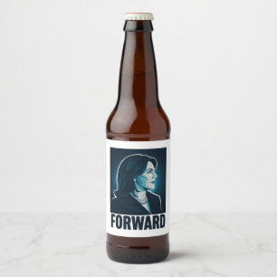 Etiqueta Para Botella De Cerveza Kamala Harris hacia adelante elecciones presidenci