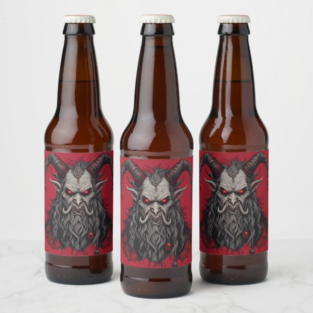 Etiqueta Para Botella De Cerveza Krampus (Botellas)