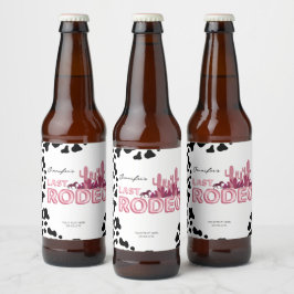 Etiqueta Para Botella De Cerveza La fiesta de la bachillerato de las vacas el últim