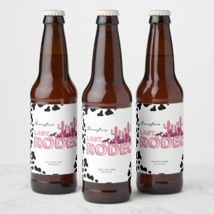 Etiqueta Para Botella De Cerveza La fiesta de la bachillerato de las vacas el últim