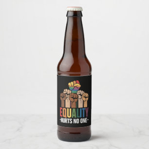 Etiqueta Para Botella De Cerveza La Igualdad No Perjudica a Nadie Orgullo LGBTQ Der