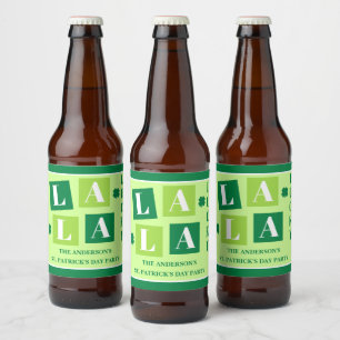 Etiqueta Para Botella De Cerveza La La Lucky Fiesta de San Patricio