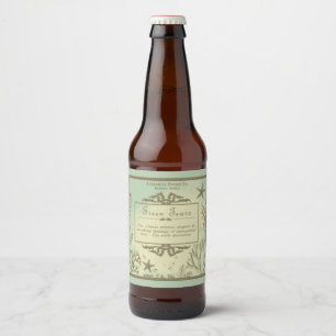 Etiqueta Para Botella De Cerveza La sirena rasga la etiqueta de la cerveza del arte