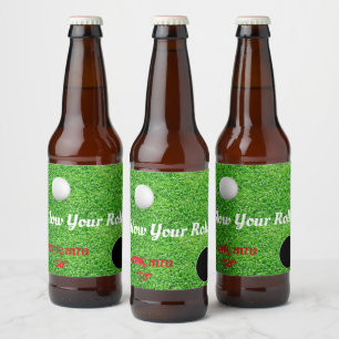 Etiqueta Para Botella De Cerveza Lenta tu Fiesta de la celebración de Roll Golf Lov