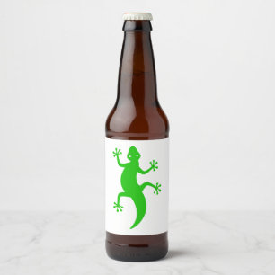 Etiqueta Para Botella De Cerveza Lizard del Sudoeste