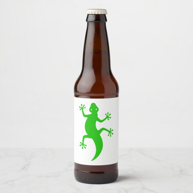Etiqueta Para Botella De Cerveza Lizard del Sudoeste (Anverso)