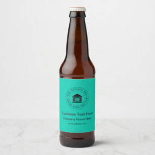 Etiqueta Para Botella De Cerveza Logotipo empresarial Nombre Eslogan Sitio web