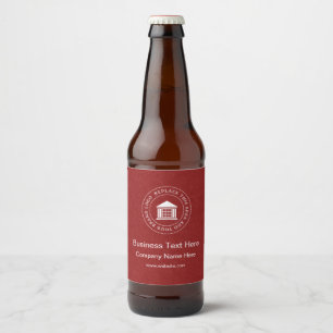 Etiqueta Para Botella De Cerveza Logotipo empresarial Nombre Eslogan Sitio web