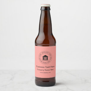 Etiqueta Para Botella De Cerveza Logotipo empresarial Nombre Eslogan Sitio web