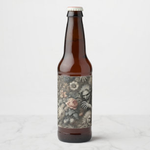 Etiqueta Para Botella De Cerveza Los Greys – Diseño Victoriano Gótico