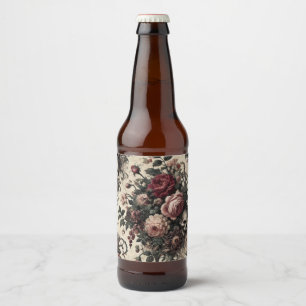 Etiqueta Para Botella De Cerveza Los Jardines Colgantes del Arcano – Floral Gótico 