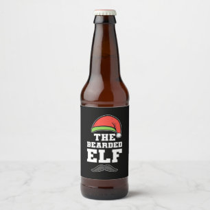 Etiqueta Para Botella De Cerveza Los Navidades del viejo barbudo