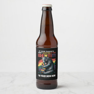 Etiqueta Para Botella De Cerveza Los Padres Me Aceptan A Mi Mamá Ahora Tengan Un En