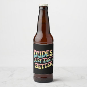 Etiqueta Para Botella De Cerveza Los Tipos Saben Mejor Mes del Orgullo Gay LGBT