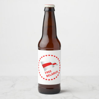 Etiqueta Para Botella De Cerveza Lucha por la libertad en Bielorrusia.