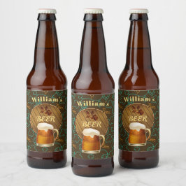 Etiqueta Para Botella De Cerveza Lúpulos personalizados