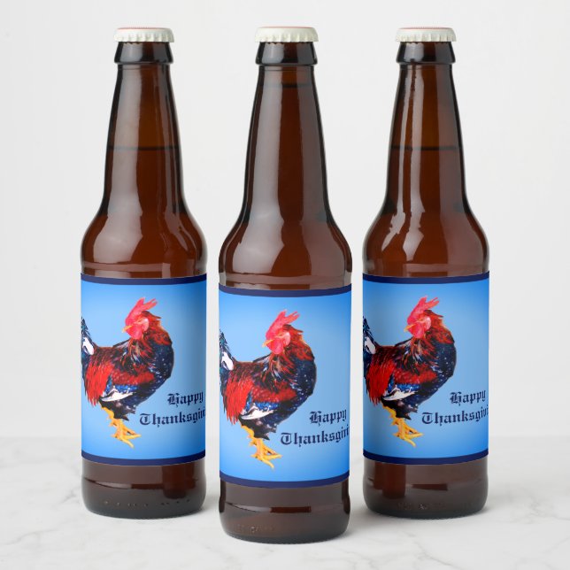 Etiqueta Para Botella De Cerveza macho gallináceo ,galoster Personalizado (Botellas)