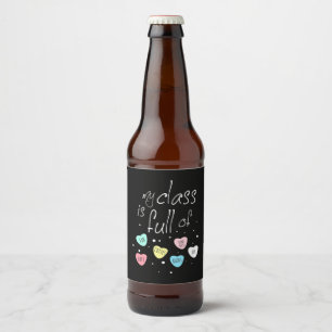 Etiqueta Para Botella De Cerveza Maestra Mi Clase Está Llena De Diversión