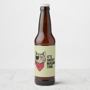 Etiqueta Para Botella De Cerveza Manifestación de Kamala Harris DNC 2024