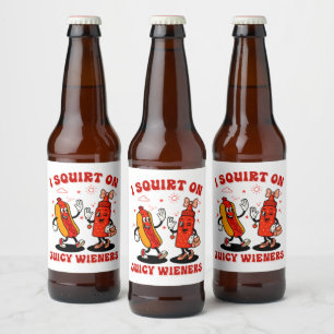 Etiqueta Para Botella De Cerveza Me Arrepito Con Jugosos Wieners Humor Adulto Graci