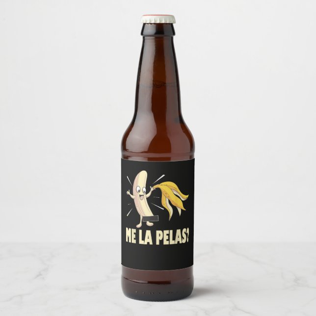 Etiqueta Para Botella De Cerveza Me La Pelas (Anverso)
