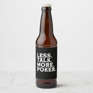Etiqueta Para Botella De Cerveza Menos llamadas más póker