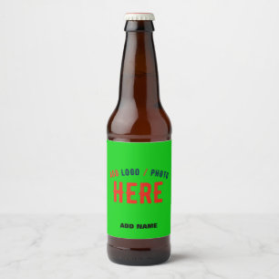 ETIQUETA PARA BOTELLA DE CERVEZA MODERNO CON ESTILO PERSONALIZADO LIMA VERDE VERIFI