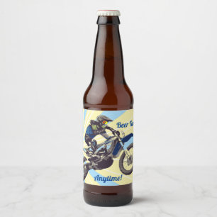 Etiqueta Para Botella De Cerveza Motocromo